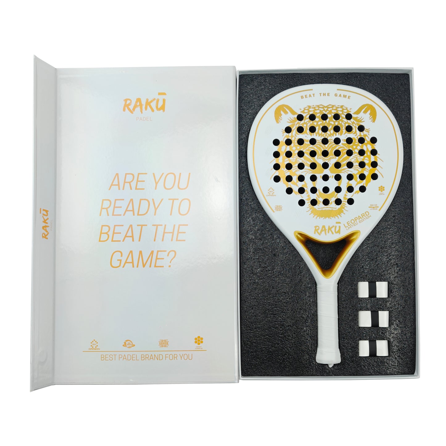 RAKU Padel Leopard Limited Edition 18K