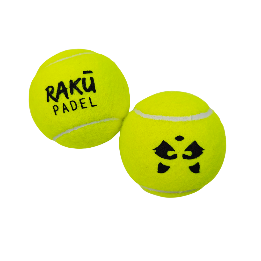 Raku Racoon Padel Pro-ballen 9 ballen in 1 pakket